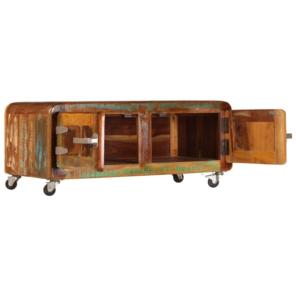 vidaXL Coffee Table 33.5"x21.7"x15.7" Solid Reclaimed Wood